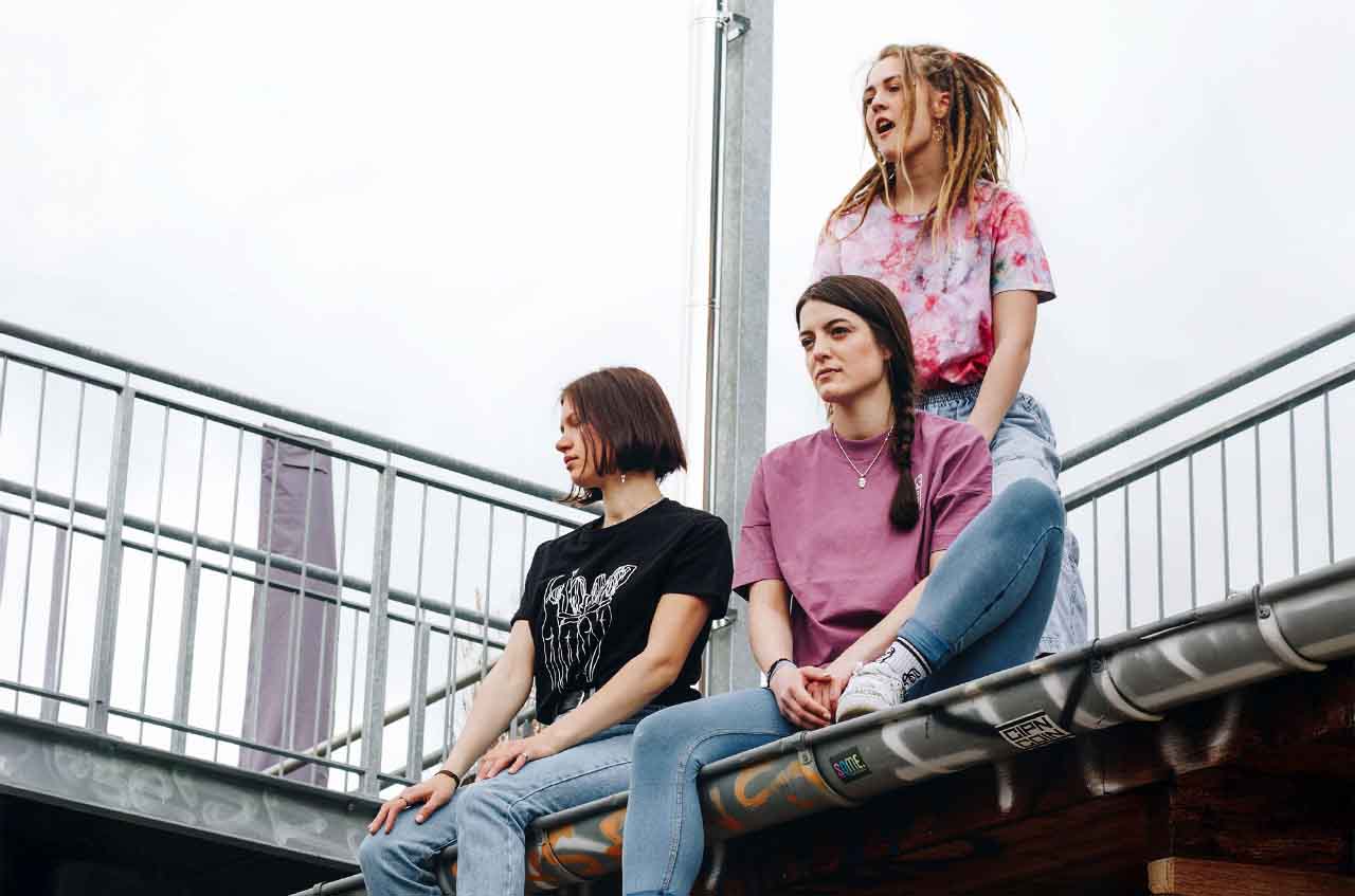 Fashion Fotografie in Jena mit 3 Models, welche Julius Maximus tragen